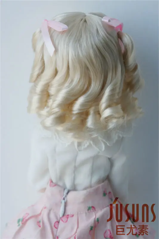 JD262 MSD кукольный парик BJD парики 1/4 7-8 дюймов Кайла средней длины кудрявые двойная игрушка Пони Парики