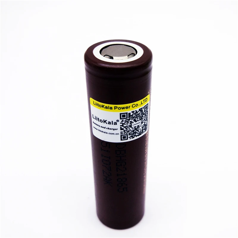 Аккумулятор LiitoKala HG2 18650 3000 мАч для электронных сигарет перезаряжаемый фонарик