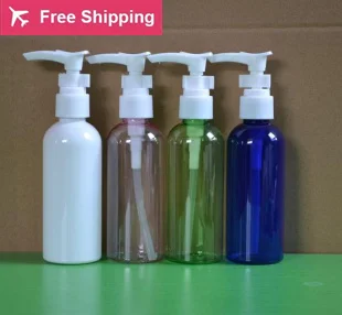 shipping100ml 30 шт./лот бутылка для домашних животных с ПП ввинчиваемая крышка прозрачный пластиковый насос бутылки для многоразового использования для Эмульсия шампунь Пустой насос