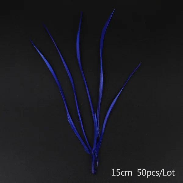 Royal Blue 50 шт./лот один цвет тонкие мягкие перья индейки Марабу промытый Гусь пушистое платье/Ювелирные изделия/Рождество/шляпа Свадебные украшения - Цвет: Royal Blue