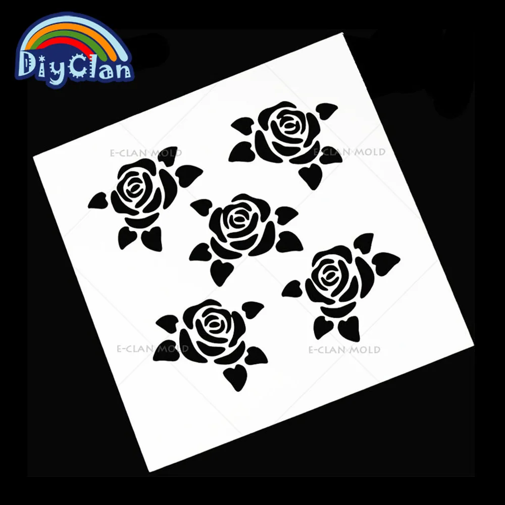 Трафарет для выпечки кофе печенья капкейков 13 х13 см | Дом и сад