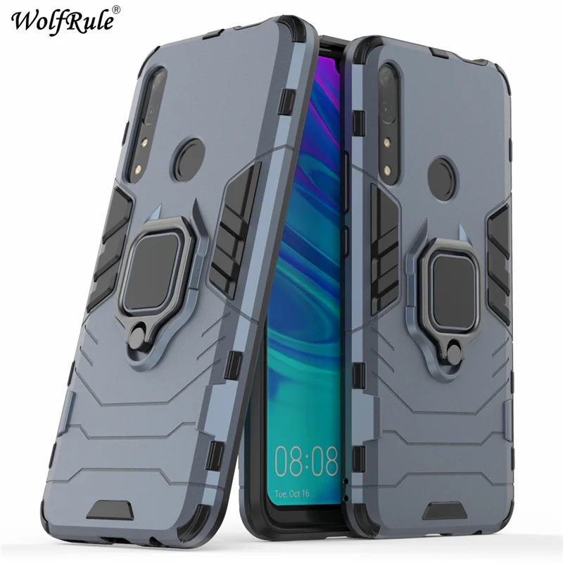 Магнитный чехол-держатель для huawei Y9 Prime чехол прочный металлический чехол с кольцом-подставкой для huawei Y9 Prime чехол-крышка Y9 Prime