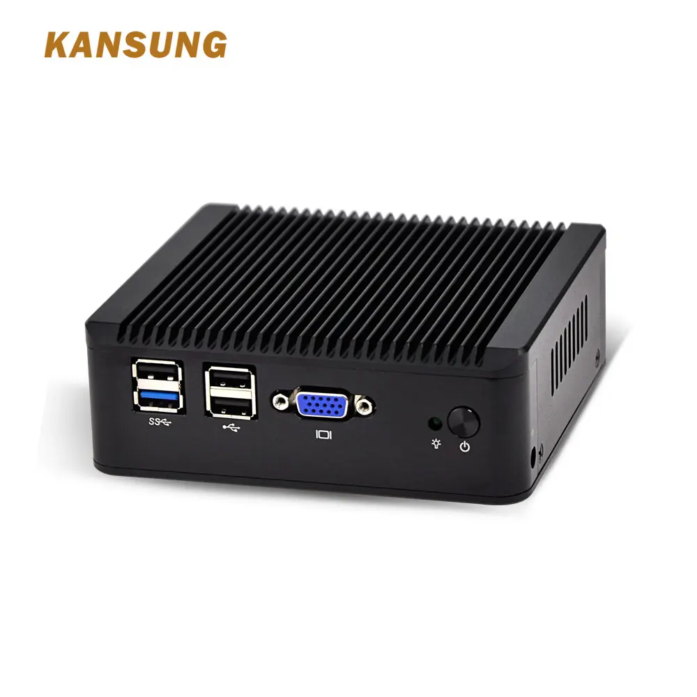 Kansung безвентиляторный мини ПК J1900 процессор с четырехъядерным Nano ITX 4 гигабитный NIC как маршрутизатор брандмауэра