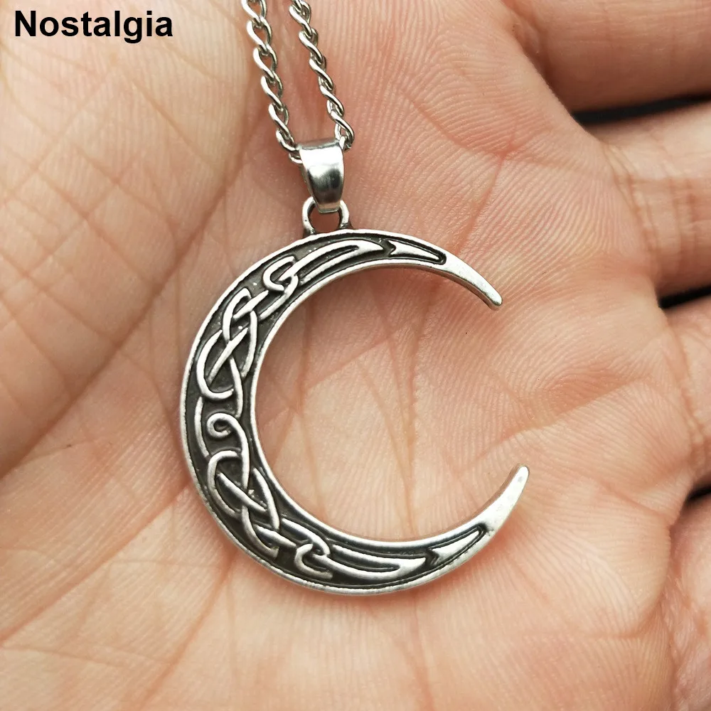 Ностальгия WICCA Irish Knot Ouija Goddess Crescent Moon колдовское ожерелье Волшебные Подвески Подвеска колдовство талисманы ювелирные изделия