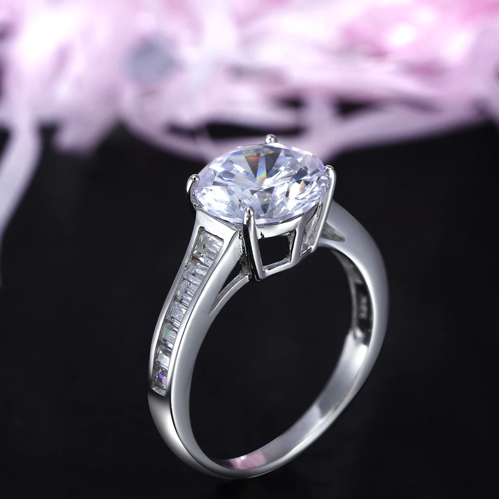 Новое поступление роскошные кольца для женщин родиевое покрытие CZ кольцо