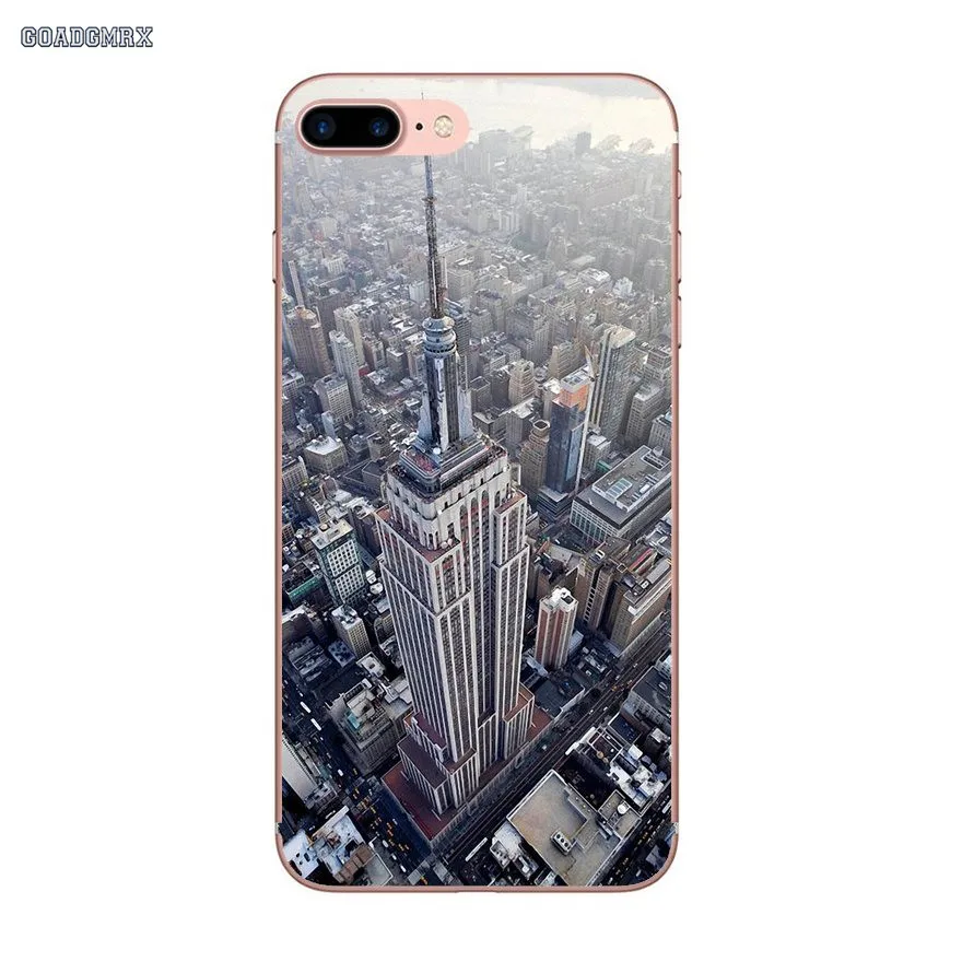 Прозрачный мягкий чехол для Samsung Galaxy S2 S3 S4 S5 Mini Alpha S6 S7 edge S8 S9 Plus J1 Grand Prime New York City