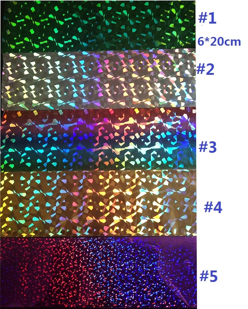 5 шт./лот по 6 см * 20 фольга для перевода на ногти переводные наклейки из фольги