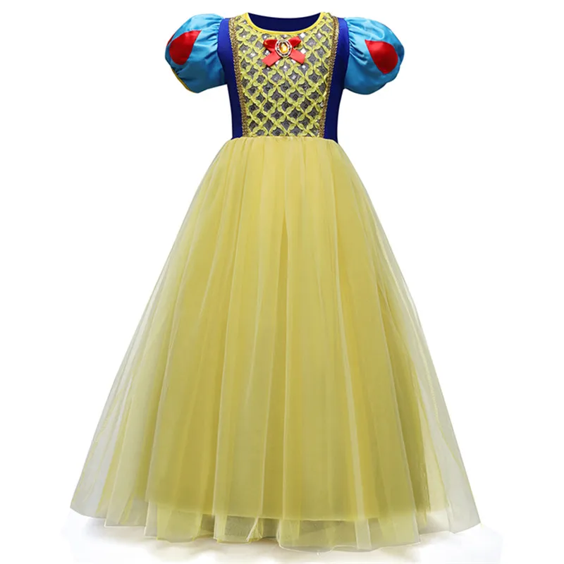 princess dress 7 Новинка, платье для девочек на Хэллоуин, карнавал, детское платье принцессы Анны, Эльзы, ролевые игровые платья для девочек, детский костюм до щиколотки для девочек - Цвет: princess dress 7