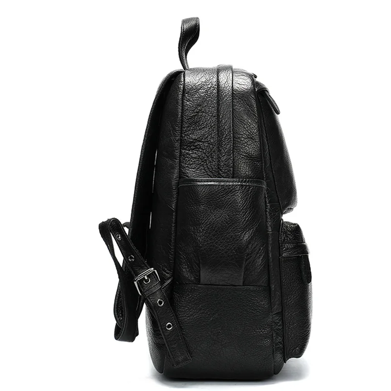 MVA Bag Genuine Leather Backpack For Men School Waterproof Big Weekend Travel Multifunction 8590 | Багаж и сумки