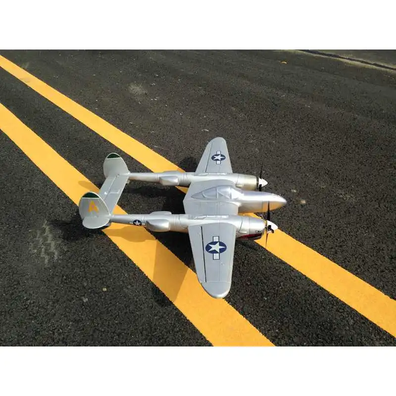 MD P38 1200 мм размах крыльев EPO RC самолет Lockheed освещение зум самолет комплект только фиксированное крыло двойной мощности искусственные RC самолеты
