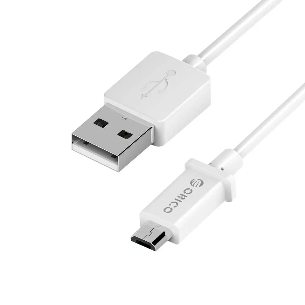 ORICO Micro USB кабель 2A для быстрой зарядки передачи и синхронизации данных Android кабели для мобильного телефона Зарядное устройство Xiaomi Redmi Note 5 Pro samsung huawei sony - Цвет: Белый