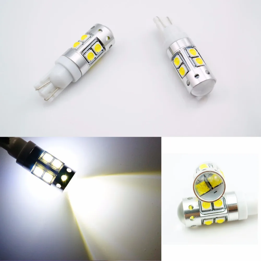 

2x T10 W5W 2 COB XBD 3535 SMD 8 LED Blanc 670LM Phare Feux Recul 50W