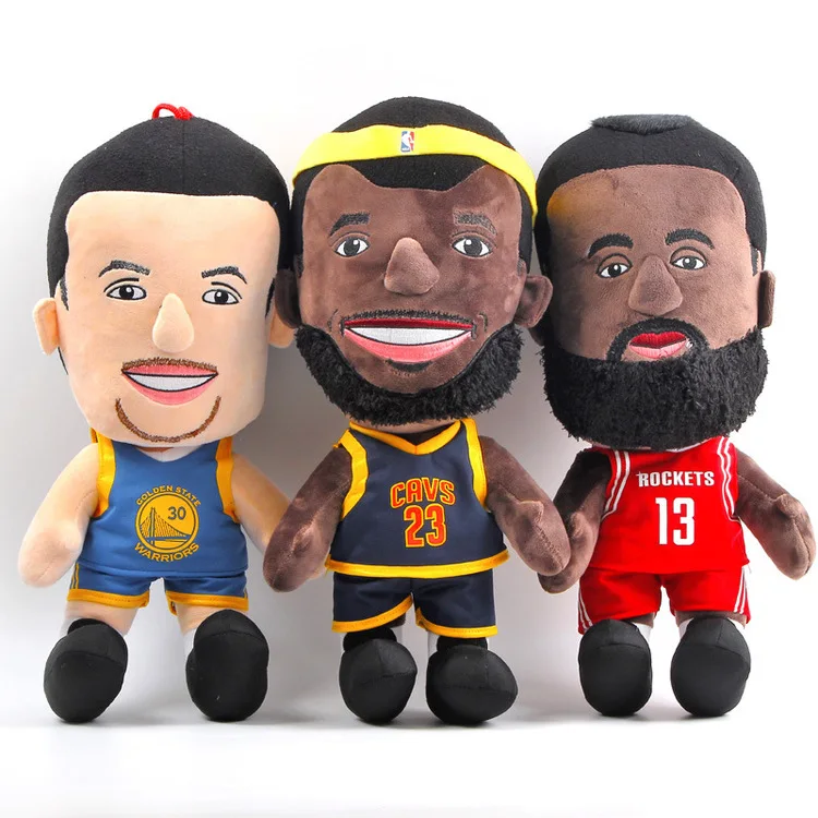 26 см pp Хлопок баскетбол NBA звезда Джеймс Кобе Купер Дюрант Харпер плюшевые игрушки