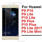 Закаленное стекло для Huawei P9 Lite 2017, Защитная пленка для Huawei P10 Lite, P9 Lite Mini P10 Plus, 9H