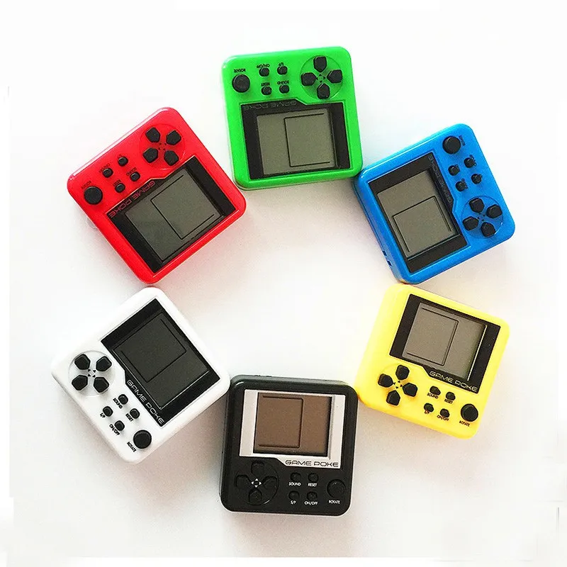 Game Consoles Retro Mini Puzzle Children Russian Box Console Portable LCD Players Educational Electronic Toys Random Color |