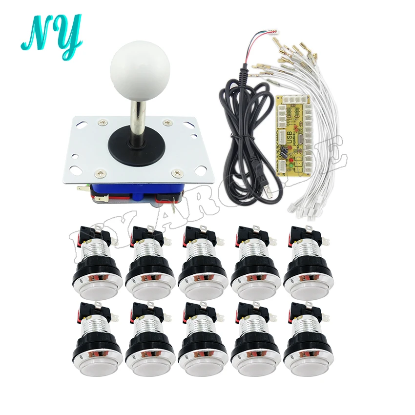 Джойстик DIY Kit нулевой задержкой Аркады USB энкодера для PC Zippy joystickchrome покрытием