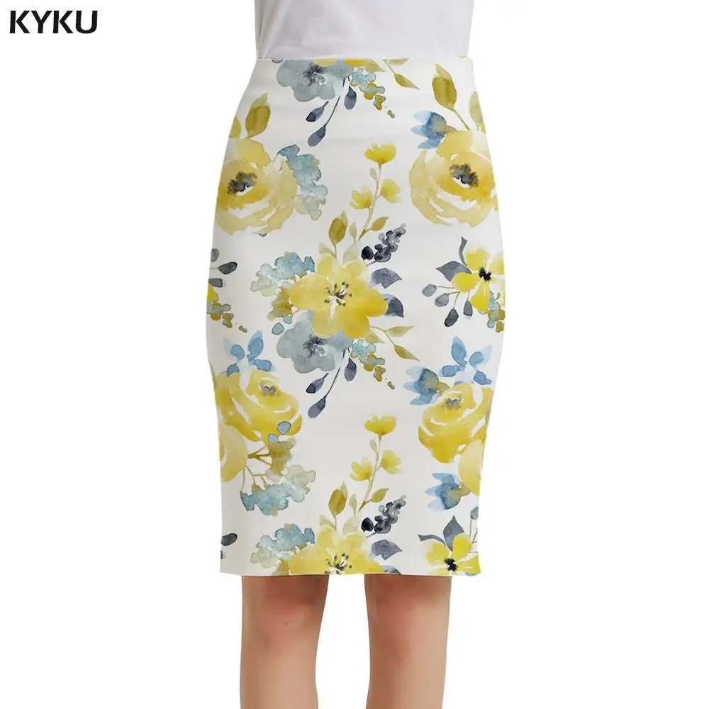 Skirt 05 Бренд KYKU, музыкальные юбки, женские, для заметок, повседневные, черные и белые, карандаш, сарафаны, 3d принт, юбка, женские юбки, женские, винтажные, забавные - Цвет: Skirt 05