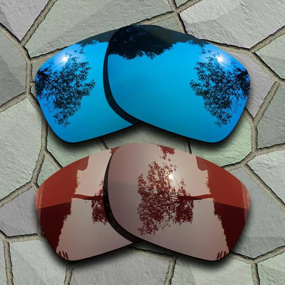 Blue-Bronze Brown Солнцезащитные очки поляризованные Сменные линзы для Окли турбинных сортов - Цвет линз: Blue-Bronze Brown