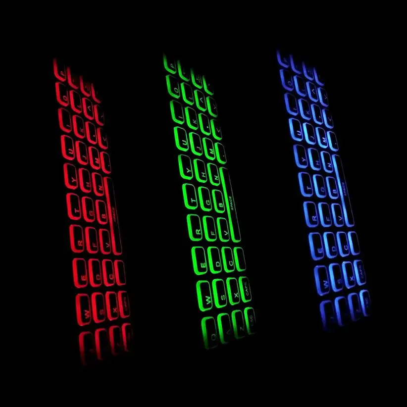 Мышь Rhone новая RGB 2,4 ГГц Беспроводная клавиатура Пульт дистанционного управления Qwerty Fly Air mouse для Smart tv мышь Стандартный электронный модуль беспроводной inalambrico 18Aug8