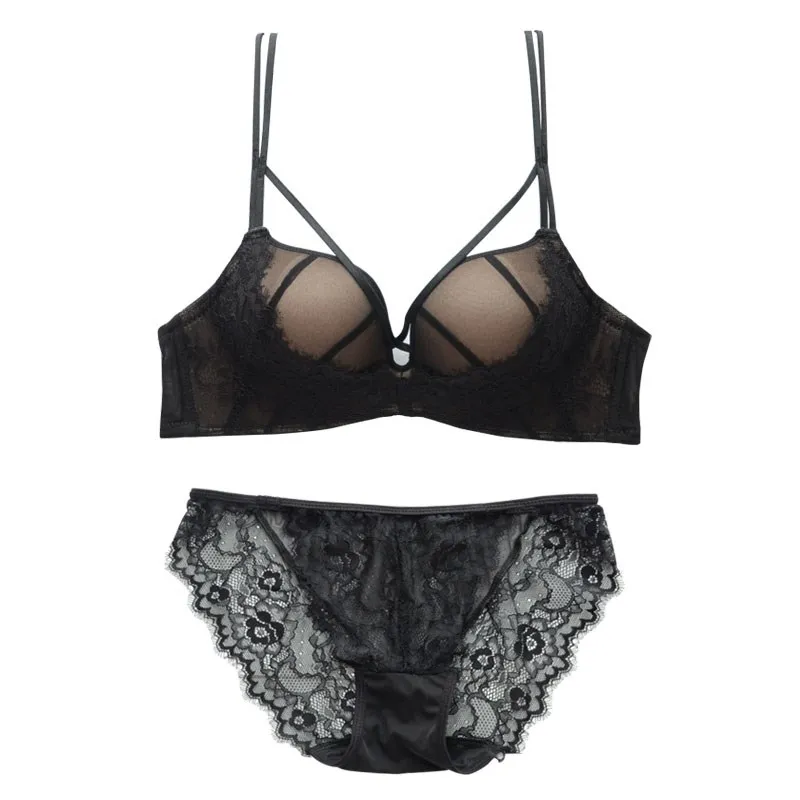 Новый женский прозрачный кружевной комплект с бюстгальтером сексуальное нижнее