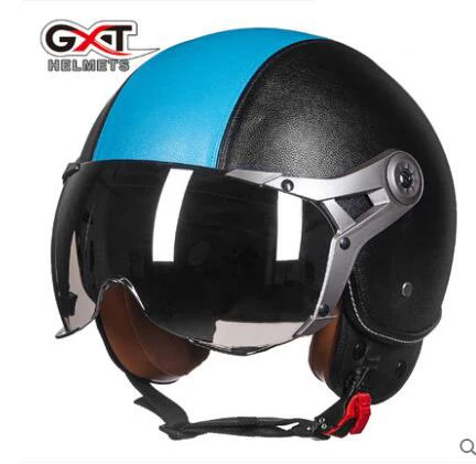 GXT, Ретро шлем, мотоциклетный, Байкерский, мотоциклетные, cicleta Capacete Casco, для езды, унисекс, мотоциклетный, быстросохнущий, АБС-пластик - Цвет: 288-05