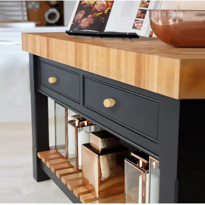 Современные матовые латунные кухонные круглые ручки для шкафа Золотые мебельные