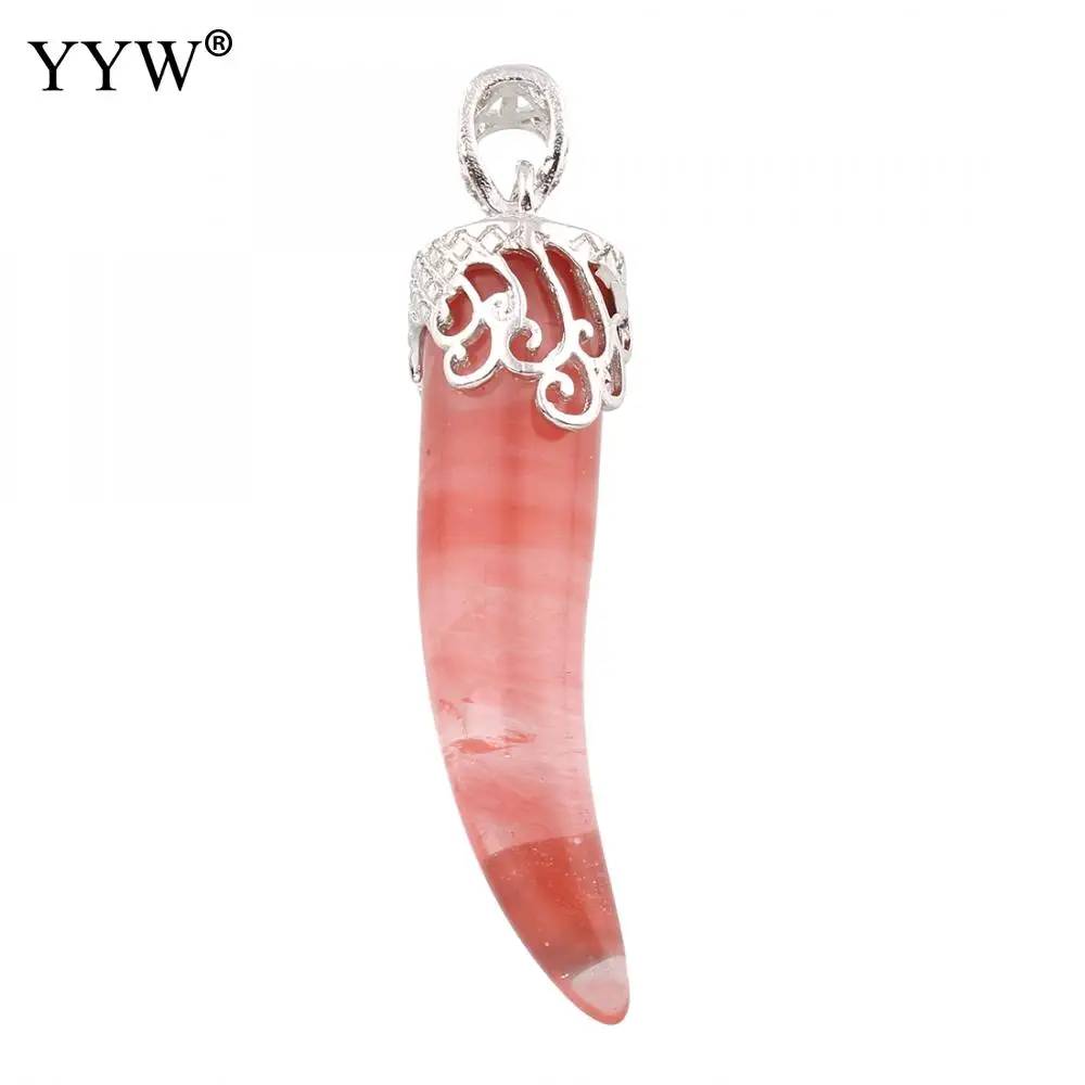 

Natural Stone Pendants Created Beads Malachite Rose Quartzs Pendants For DIY Necklace Jewelry Making