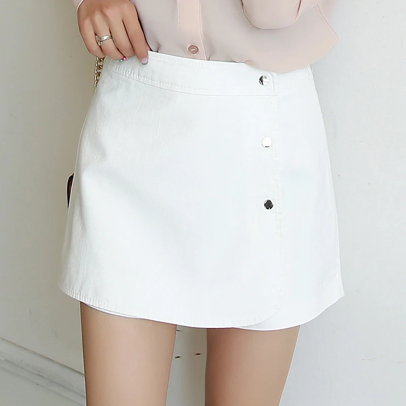 

Сексуальные женские шорты, юбка, женские летние джинсовые шорты, шорты, юбка с высокой талией, нестандартные белые шорты для женщин, 2018