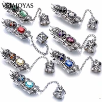 new retail promotion hot sell katekyo hitman reborn ring anime vongola revolving x ver 2 jewelry rings 7 colors option with box