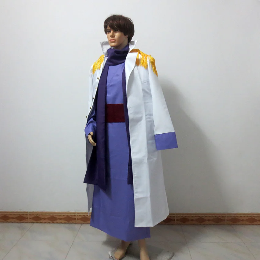 Цельнокроеный костюм Fujitora Issho для косплея адмирала фуцзита морской Тренч