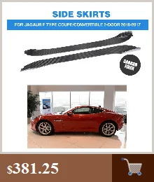 Углеродного волокна боковые зеркала заднего вида зеркало крышки для Jaguar F-Тип купе 2-двери 2013
