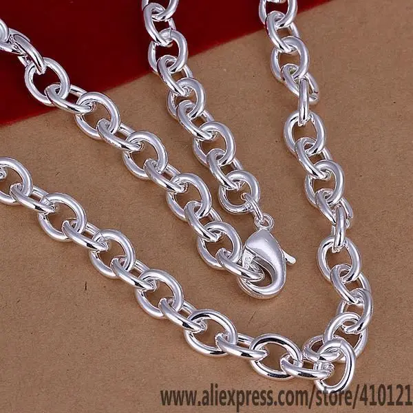 N100 Lucky Charm Silver Color Pendants For Women Sterling Necklace Accessories Fashion Shrimpe Lock Thick Necklaces | Украшения и