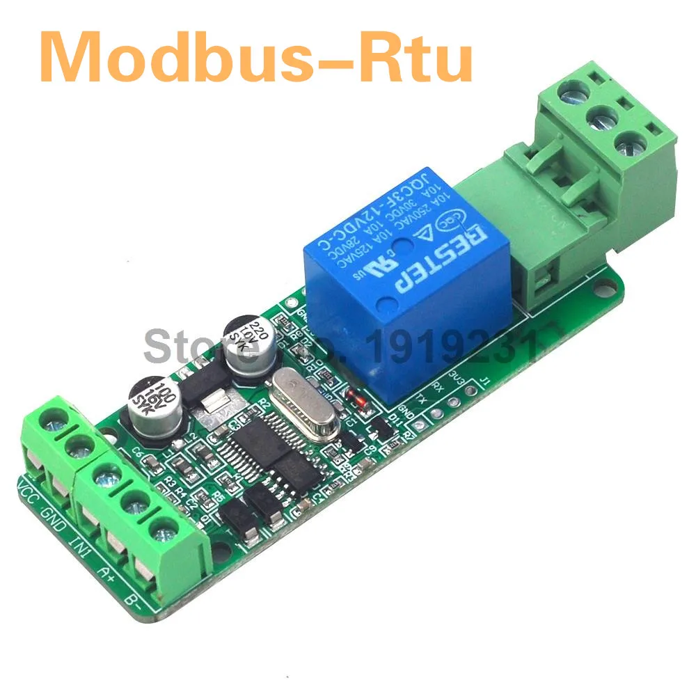 Modbus Rtu 1 канал 5 в 12 В релейный модуль переключатель вход/выход RS485 / TTL связь|Реле| |