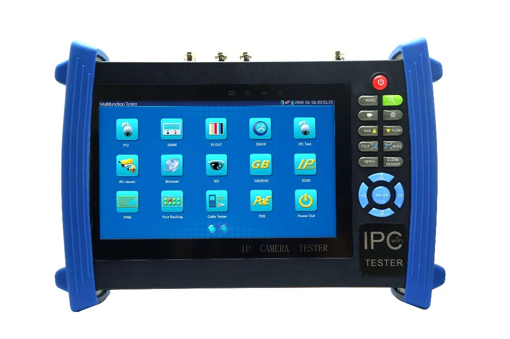 7-дюймовый CCTV IP камера тестер сенсорный экран монитор SDI/AHD/TVI/CVI HDMI 1080 P/PTZ/POE/WIFI/FTP