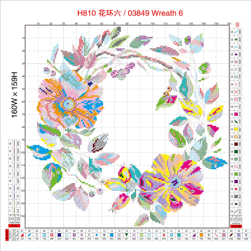 

Joy Sunday,Wreath,cross stitch embroidery set,printing cloth embroidery kit,needlework,Flowers DIY cross stitch embroidery kit