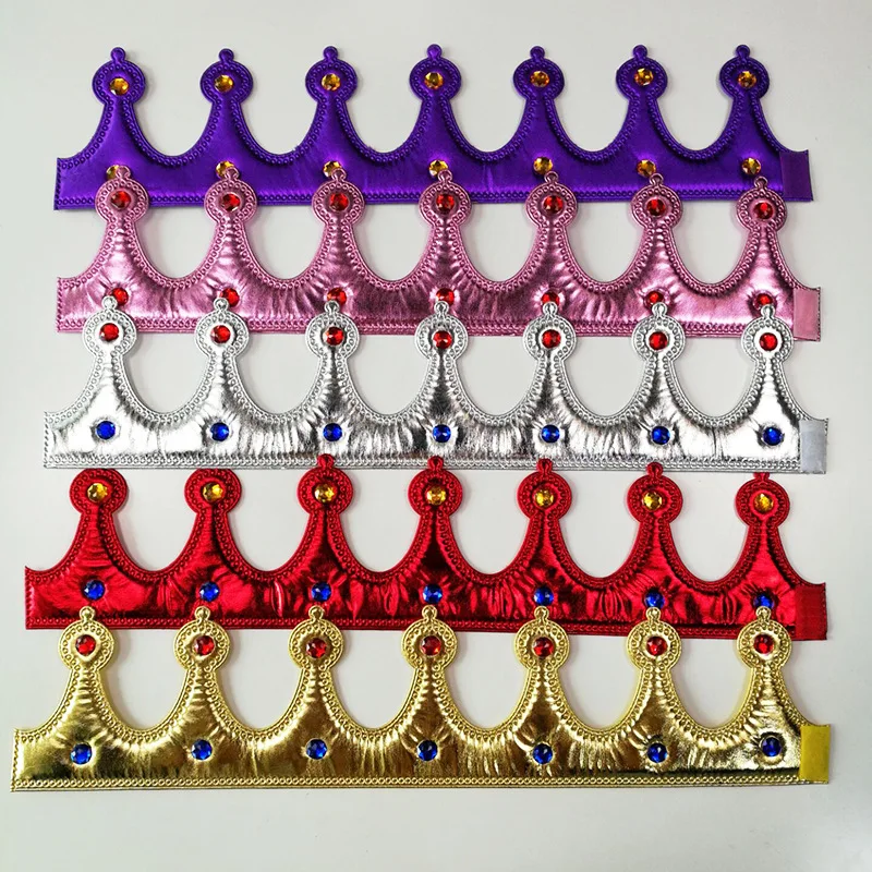 Kids Adults Royal King Queen Gold Crown Fancy Dress Props Cosplay Party Hats birthday wedding|Шляпы для вечеринок| |