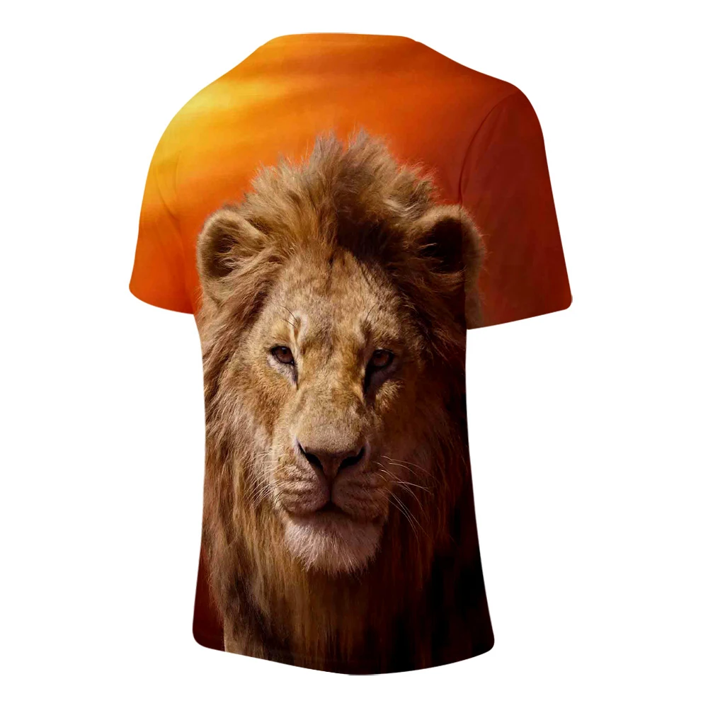 

2019 Newest Lion King 3D Tshirt Men/Women Summer Fashion Harajuku Style Anime T shirt 3D Print Lion King Short T-shirt Tees