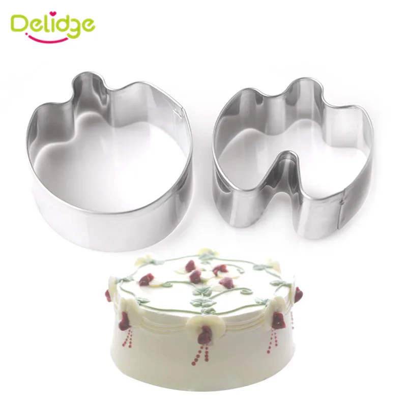 Delidge 2 шт./компл. бушлат цветок лепестки печенья Резак Плесень 3D нержавеющая сталь