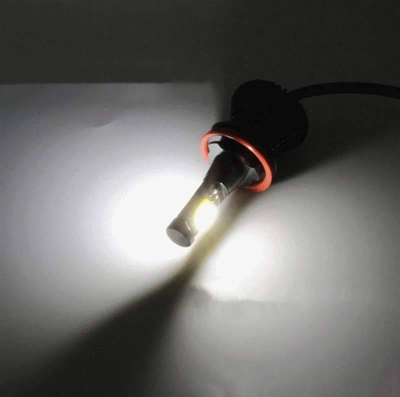 12V 24W H11 9006 2400lm Светодиодные Мощные передние противотуманные фары двойного цвета