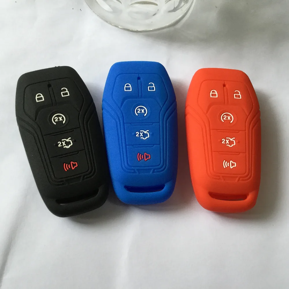 Чехол для дистанционного ключа 5 кнопок силиконовый чехол Ford Edge Fusion Mustang F 450 FOB