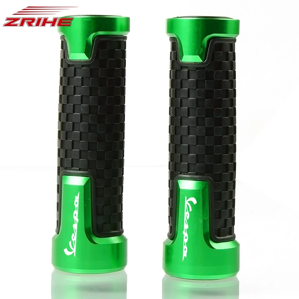 Green Мотоцикл 7/8 22 мм Универсальный CNC ручка бар части мотоцикл руль для Vespa Granturismo 125/200 GTS 250 S 125/150/300 супер - Цвет: Green