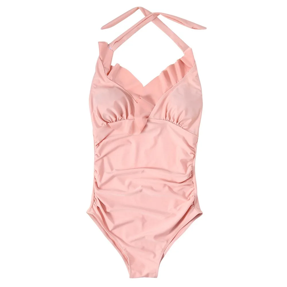 SAGACE Одежда для беременных танкини женское однотонное гофрированное бикини с