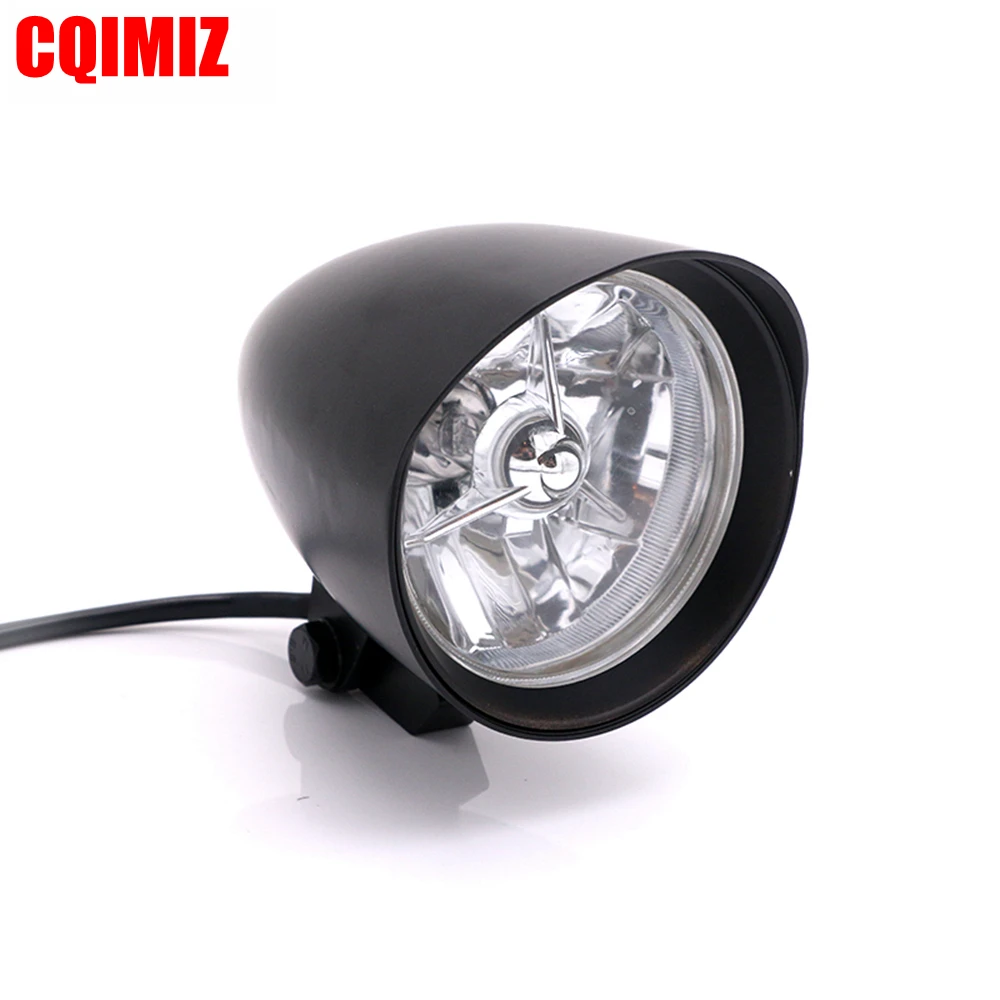 Новая черная алюминиевая цилиндрическая фара для мотоцикла Harley Sportster XL Dyna Softail FXR