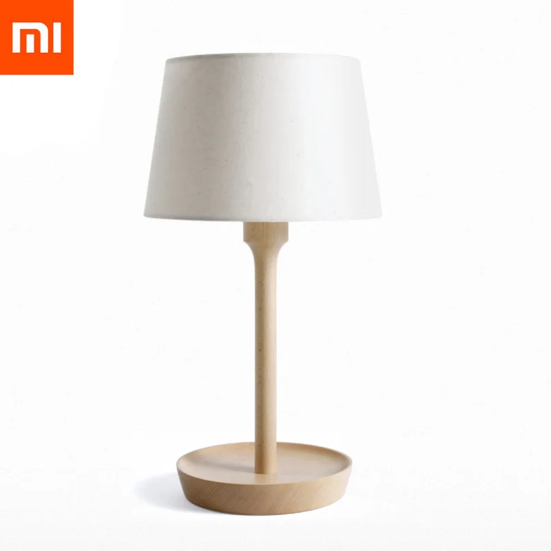 White Xiao mi jia Bela дизайн Desklamp деревянная настольная лампа светодиодный светильник Настольный Светильник E27 лампа для mi Home - Цвет: White