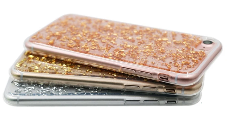Чехол для iPhone 6 телефона с блестками и золотыми пайетками 6s 7 8 Plus 10 X XS XR Max SE 5 5S