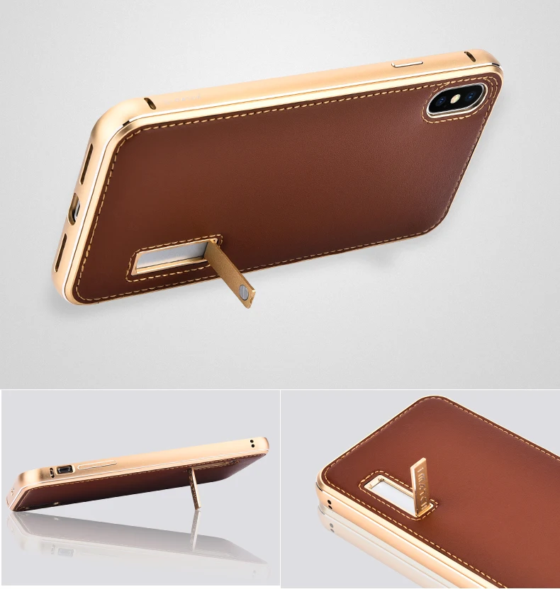 Металлический чехол iMatch для iPhone XS MAX, чехол из натуральной кожи для iPhone X XS MAX, Алюминиевый металлический бампер, задняя крышка