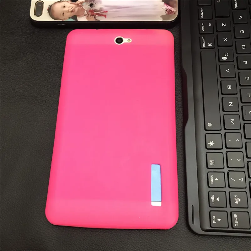 Rose Histers мягкий защитный корпус для Dexp Ursus S370 3g 7-дюймовый планшетный полиуретан) и силикона с откидной крышкой чехол - Цвет: Rose