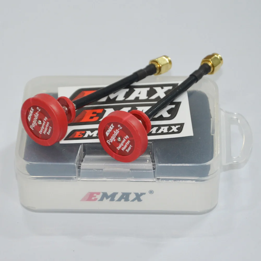 2 шт. EMAX оригинальная пагода 5 8g fpv антенна RHCP LHCP 80 мм SMA вилка дистанционное