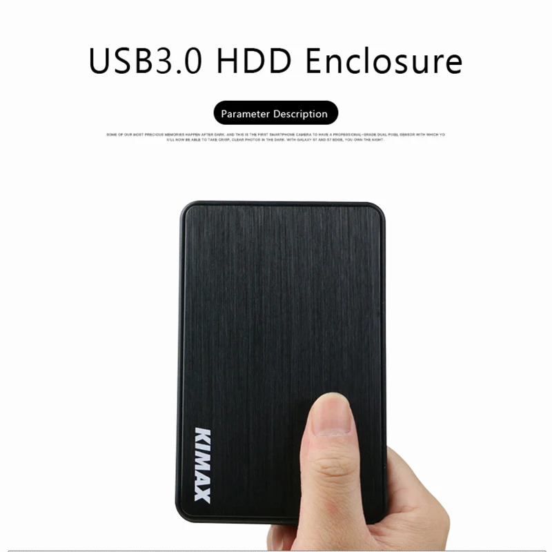 BLUEENDLESS MR23K пластиковый+ алюминиевый 2,5 дюймовый HDD чехол Sata для USB 3,0 без инструментов HDD чехол SSD адаптер для SSD Внешний жесткий диск
