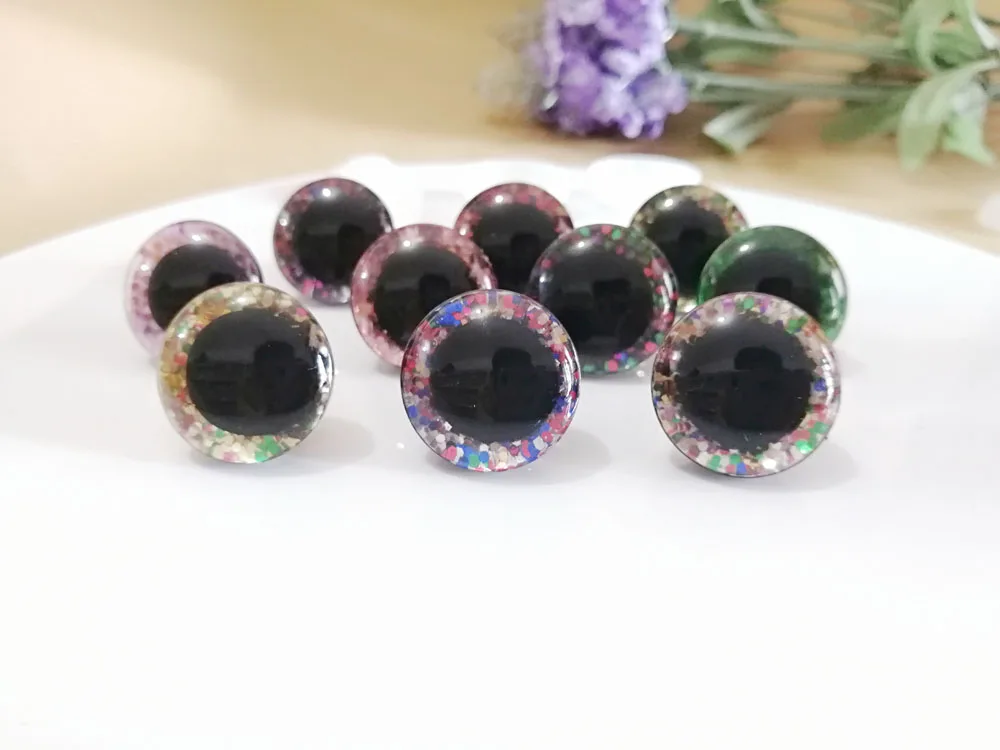 40 шт.-Новые прозрачные трапециевидные пластиковые безопасные игрушечные глаза 16